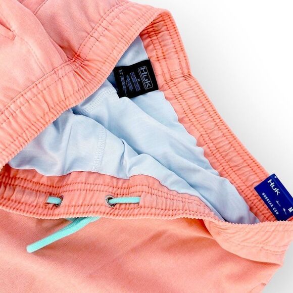 HUK Pursuit Lined Volley Swim Short- Swim Trunks NWT in Desert Rose - Picture 4 of 7